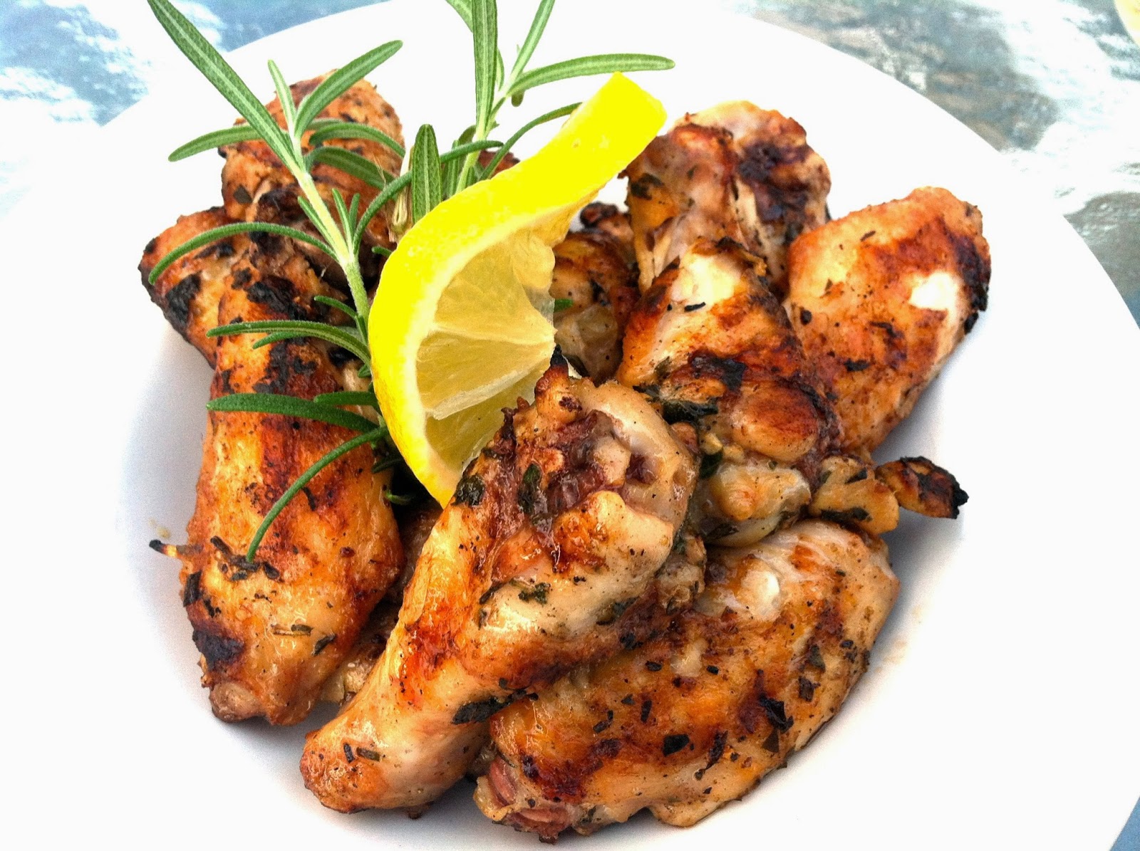 Everything Tasty from My Kitchen Grilled Rosemary Chicken Wings