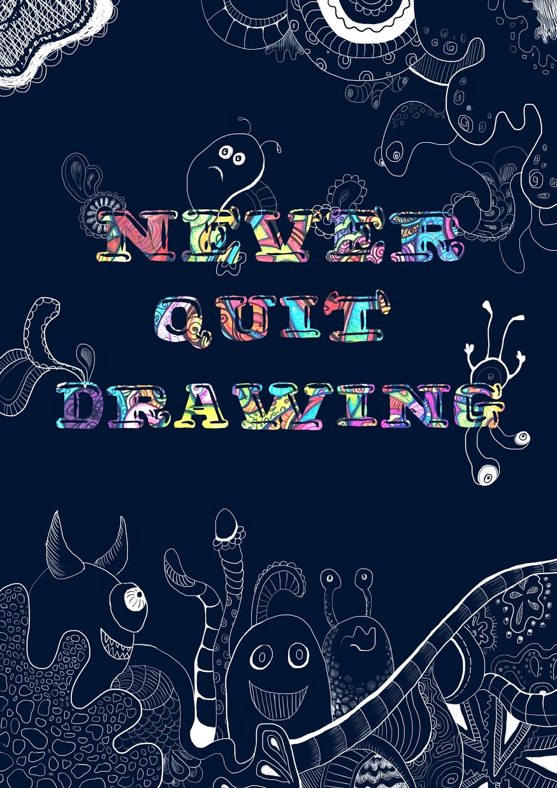 Simple Never Quit Drawing Sketch Y for Kids