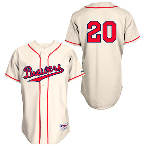 BOB UECKER  Milwaukee Braves 1962 Home Majestic Throwback