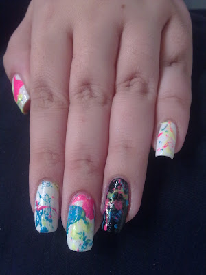 nail art splatter 04