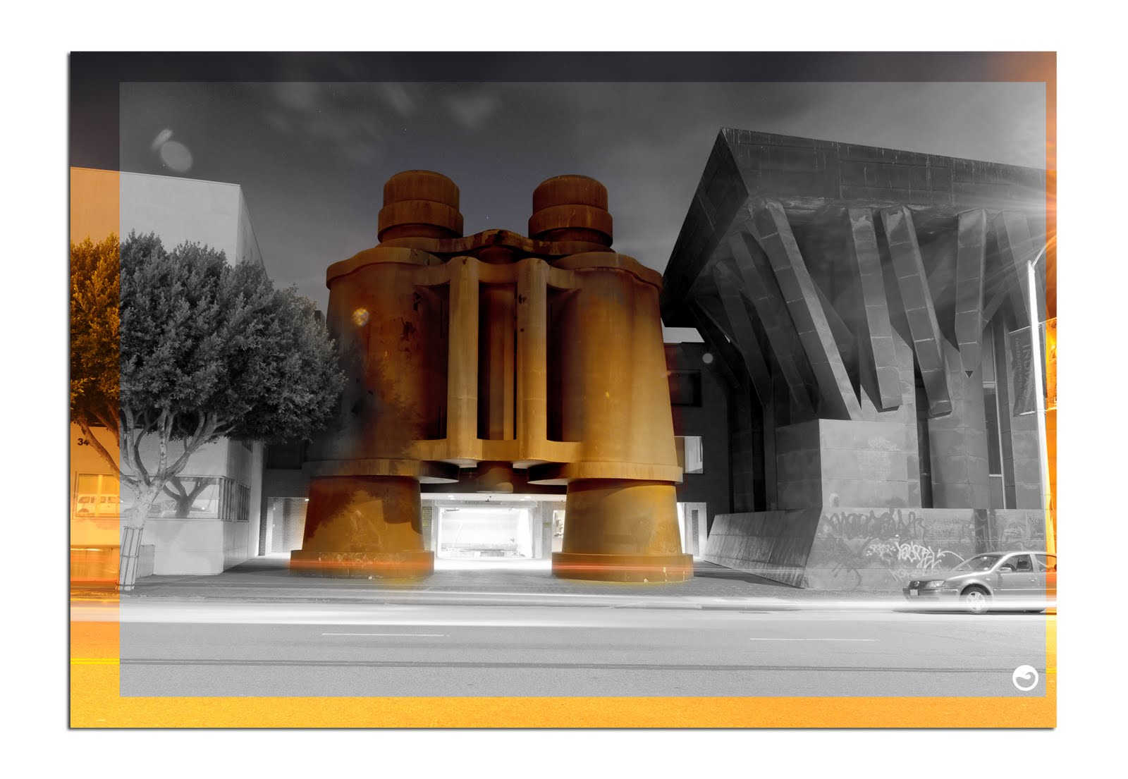 SEAN TINER Frank Gehry Binoculars Building