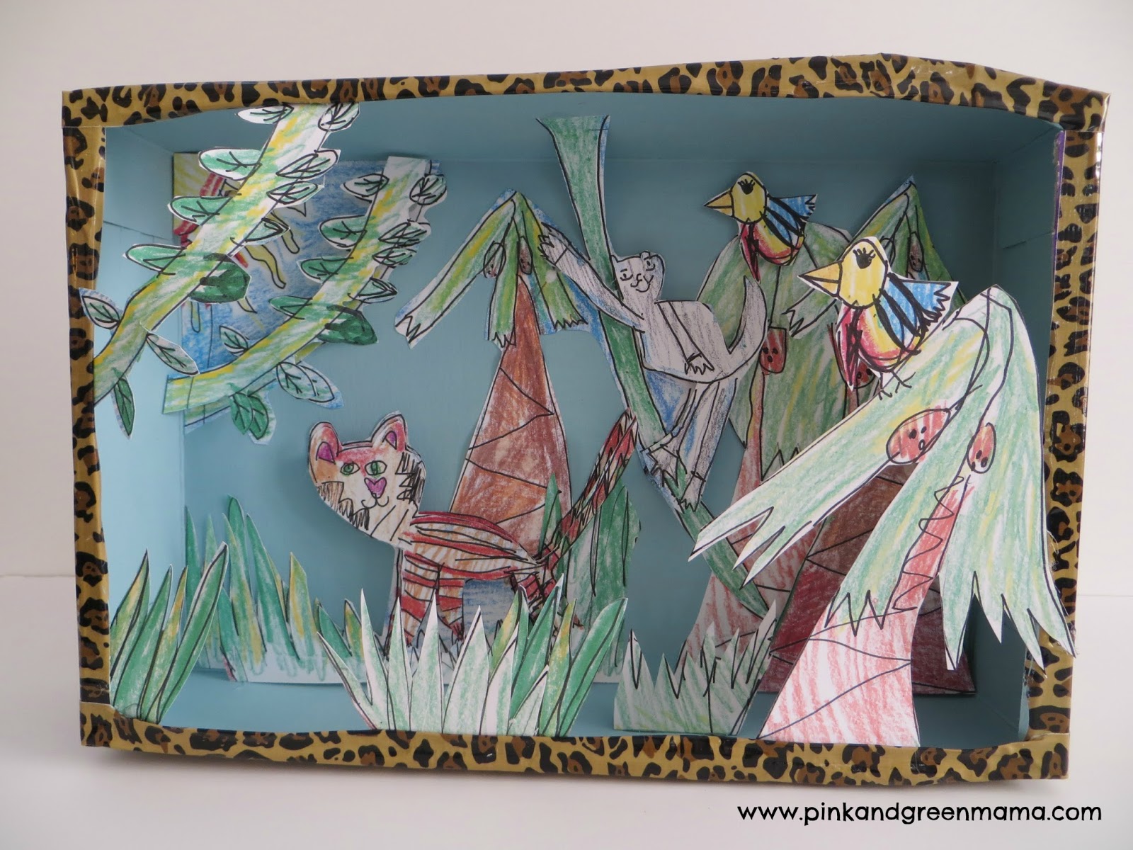 Pink and Green Mama Inkjet Printer Craft Display Kid's Art with DIY