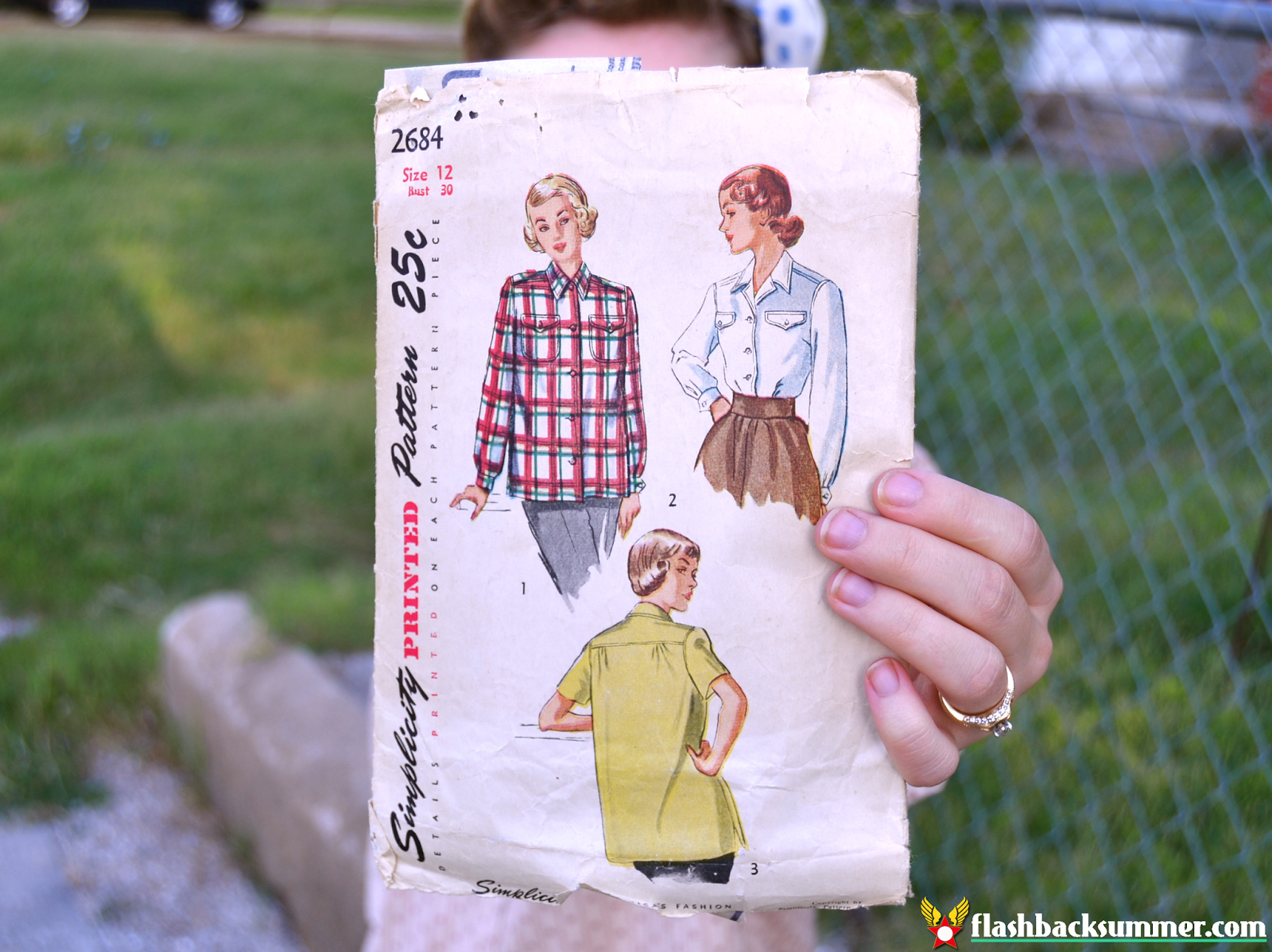 Flashback Summer: Late 40s Vintage Casual Outfit - Simplicity 2684
