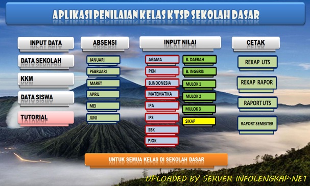 Aplikasi Administrasi dan Penilaian Kelas KTSP SD/MI 2016