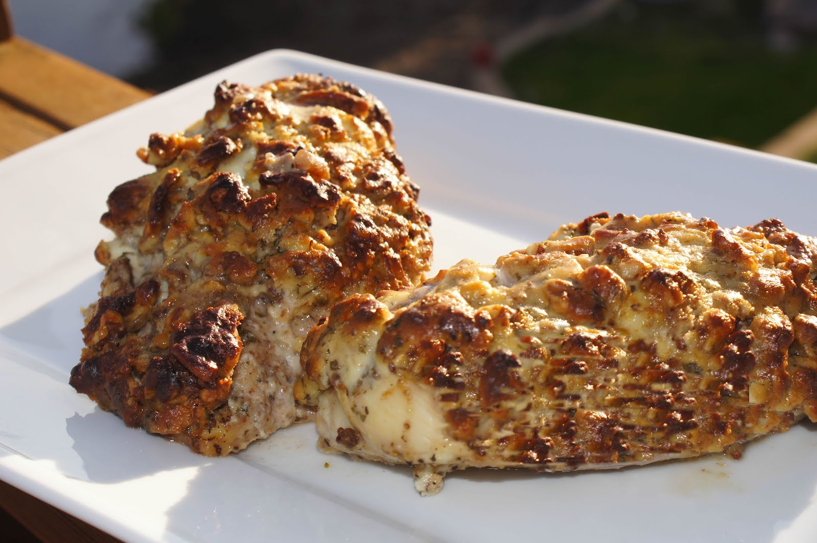 Little Bit of Everything Pecan and Goat Cheese Crusted Chicken