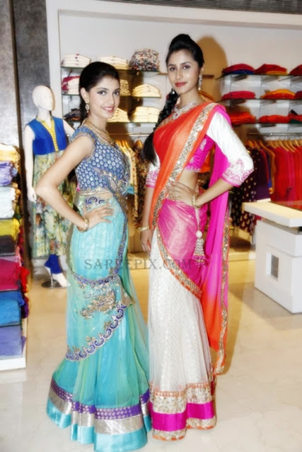 Model-bridal-half-saree-Neerus-wedding-collection Models-bridal-half-saree-Neerus-wedding-collection