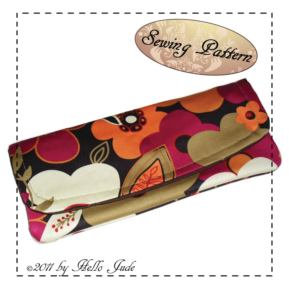 Hello Jude Clutch Wallet PDF Sewing Pattern
