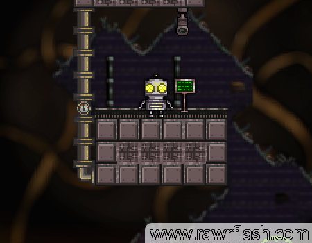 Botão vermelho game Jogo de plataforma em um mundo completamente feito de máquinas. Guie este robô apertando os botões vermelhos e passando dos puzzles.