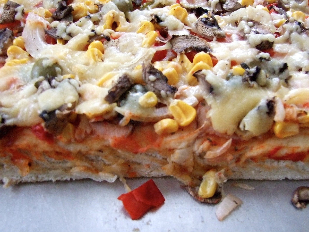 Pizza Na Baaardzo Grubym Ciescie