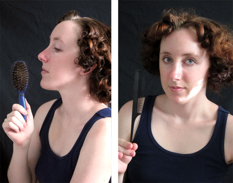 V201 How To Make a Hedgehog Hairstyle With Your Own Hair American