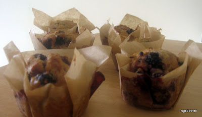 Breakfast blackberry Muffin by ng @ whats for dinner?