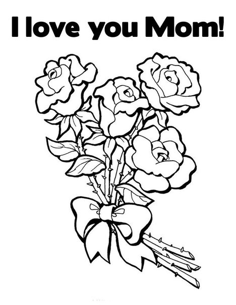 I Love You Mom Coloring Pages | Free Coloring Pages