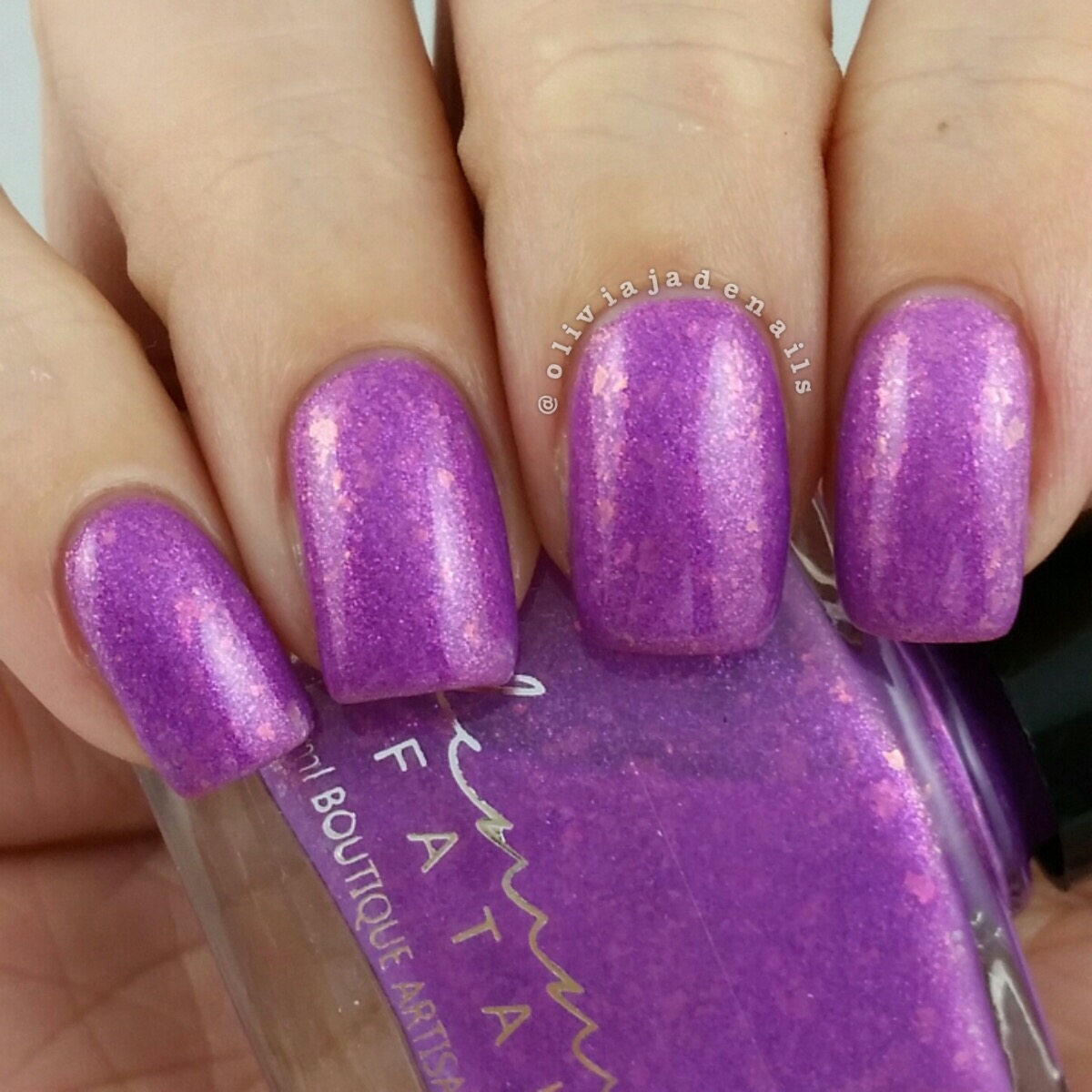 Femme Fatale Cosmetics Two Days Wrong (in cold state) swatched by Olivia Jade Nails