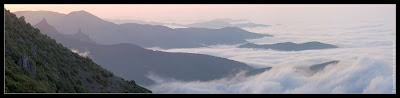 Рассвет на перевале Калистон. Панорама