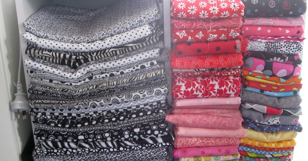 Vicki's Fabric Creations Hints and Tips 17 Folding and storing fabric