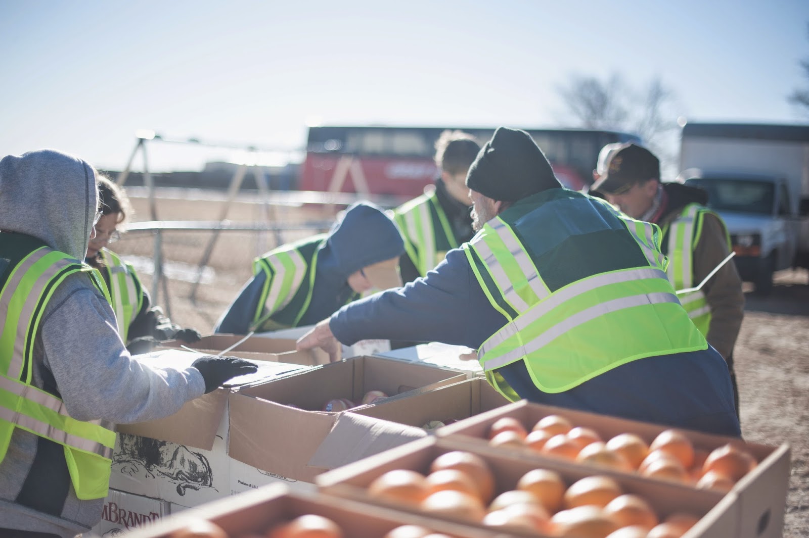 Mobile Food Pantry In Action