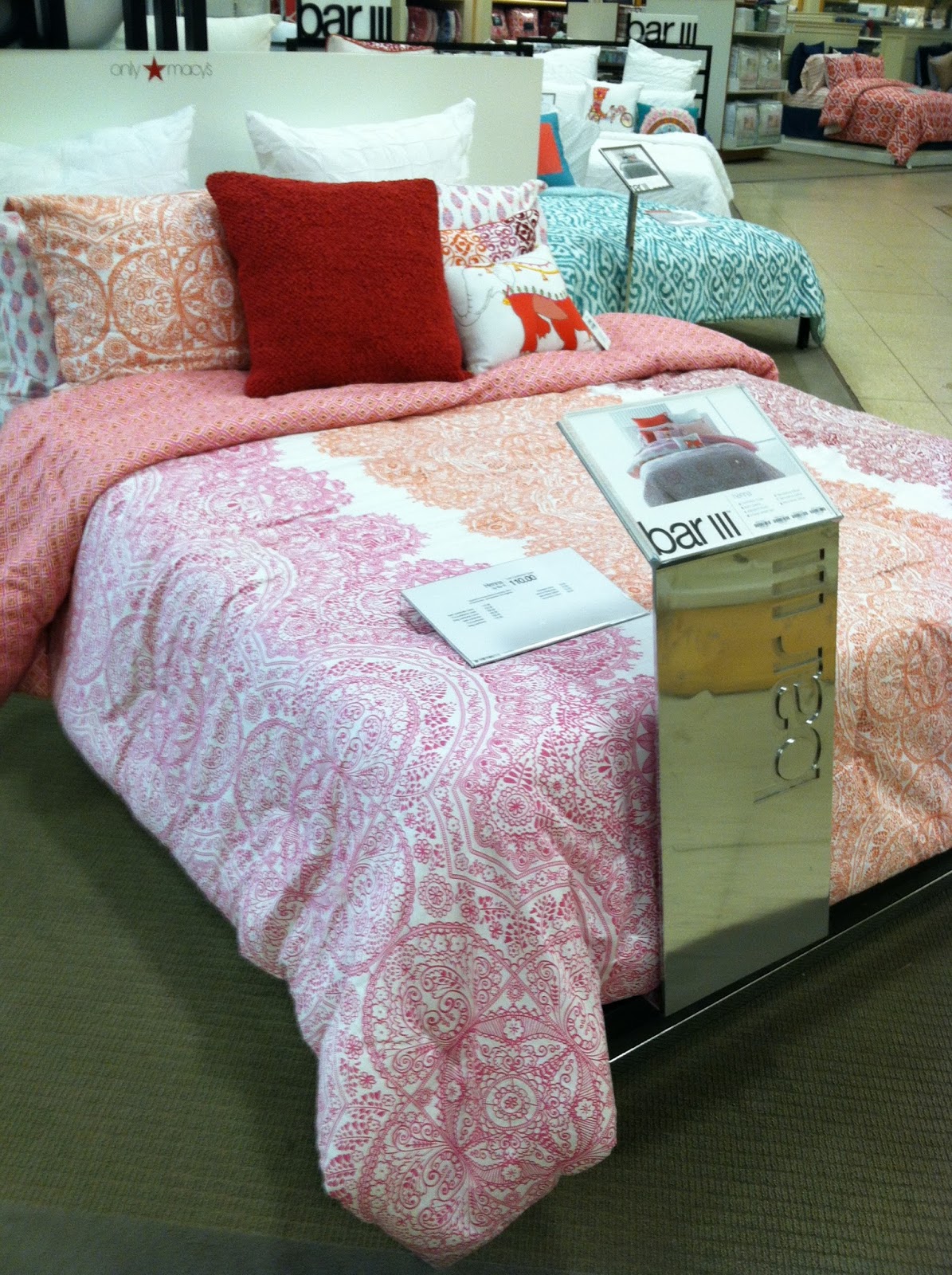 Lotus & Fig Pink and Orange Bedding