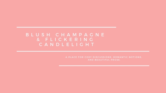 Blush Champagne and Flickering Candlelight