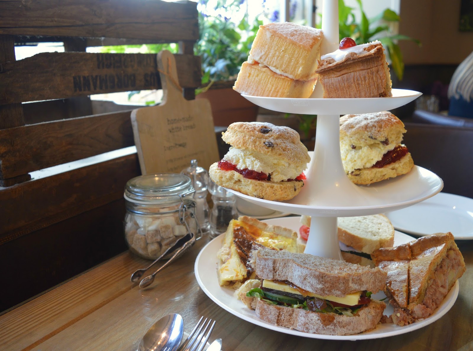 Afternoon Tea at the Running Fox, Felton New Girl in Toon