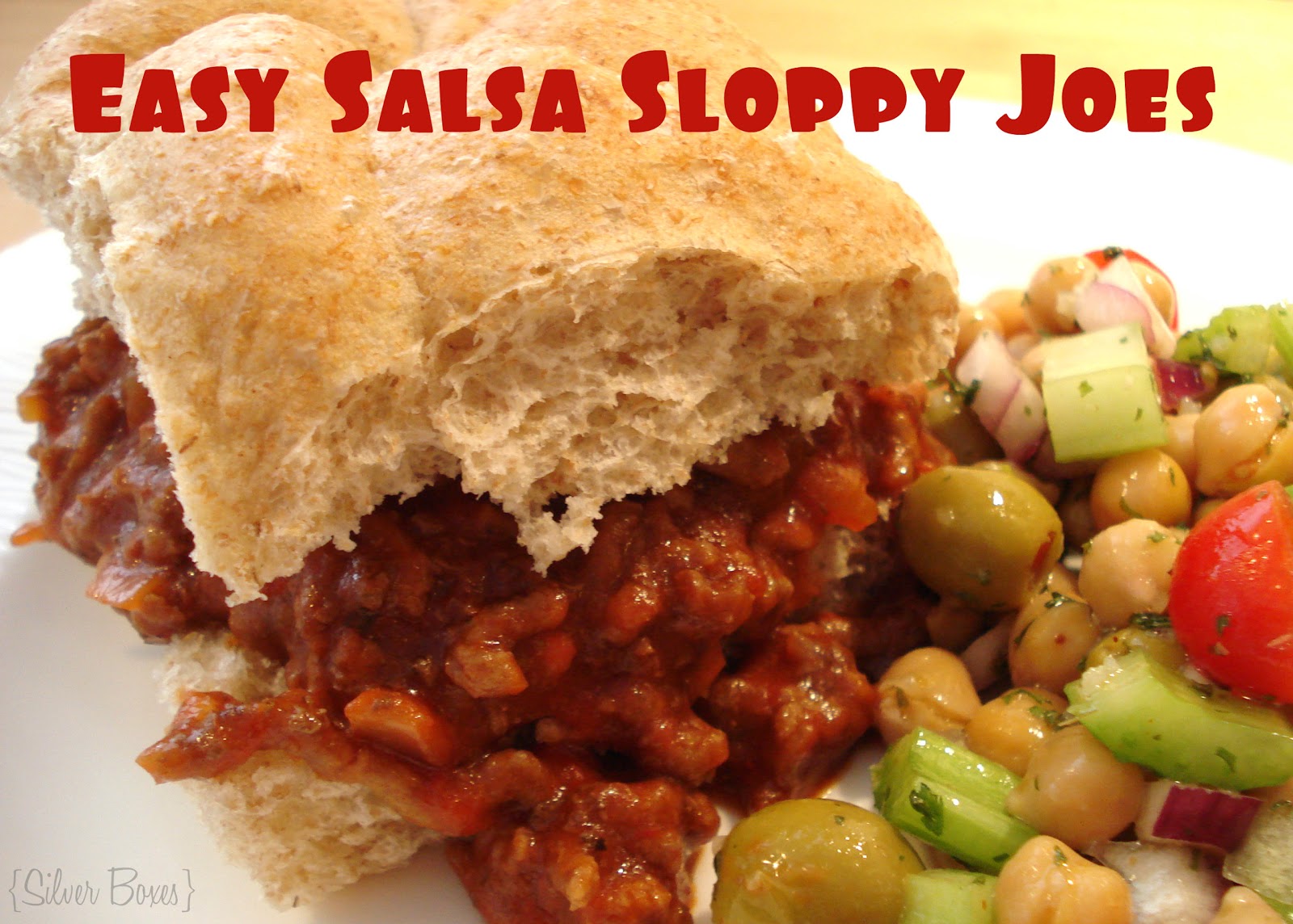 Silver Boxes Easy Salsa Sloppy Joes