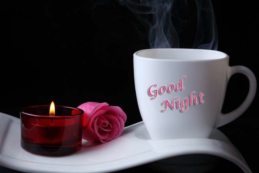 good-night-with-flowers-rose-coffee-wallpaper