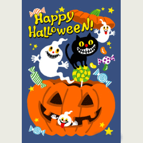 halloween greetings card