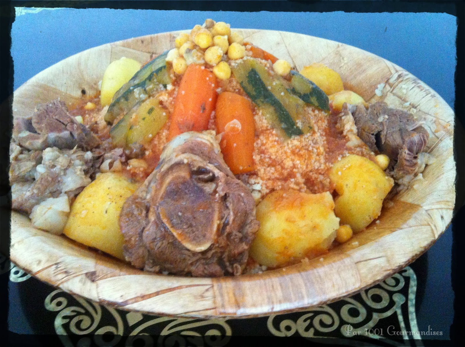 1001 Gourmandises Couscous algérien en sauce rouge