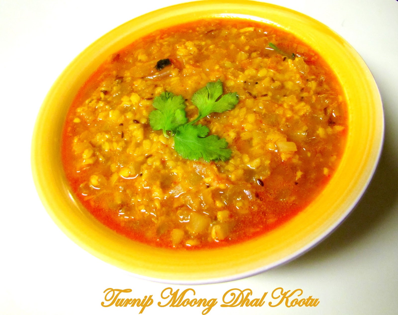 Turnip Moong Dal Kootu Nithya's Nalabagam