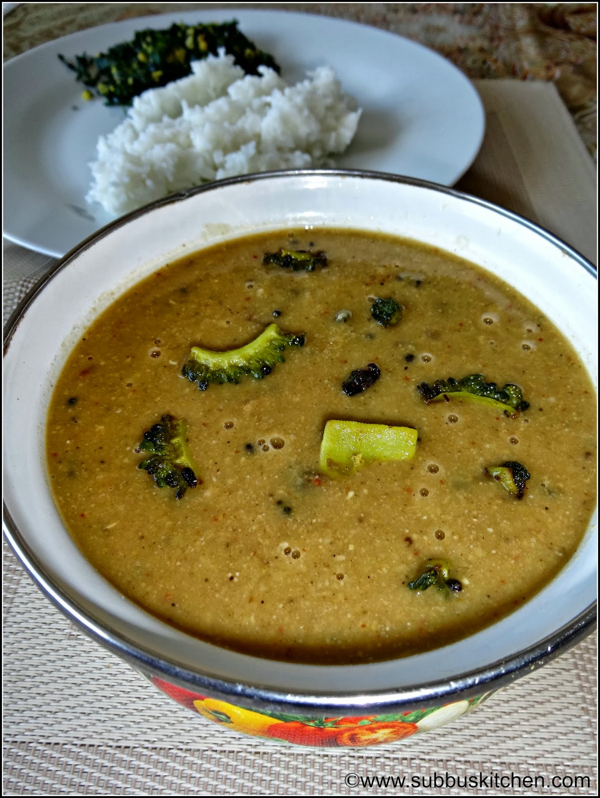 Pakarkaai Pitlai (Bitter gourd Pitlai) Subbus Kitchen