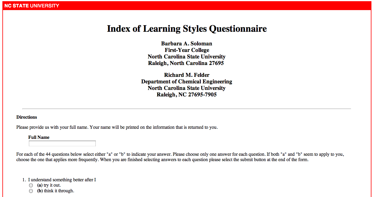 It's just a picture of Gargantuan Learning Styles Questionnaire Printable This is an image of Gargantuan Learning Styles Questionnaire Printable