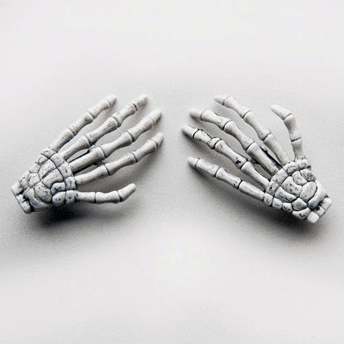 skeleton hand hair clips spicytec
