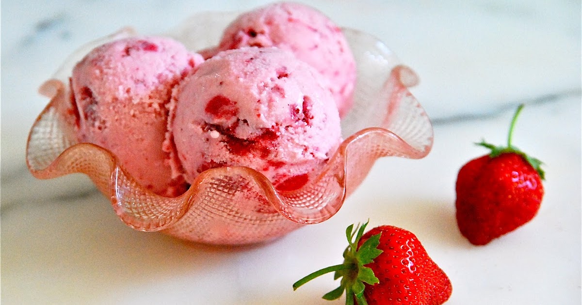 My Recession Kitchen...and garden Strawberry Ice Creme