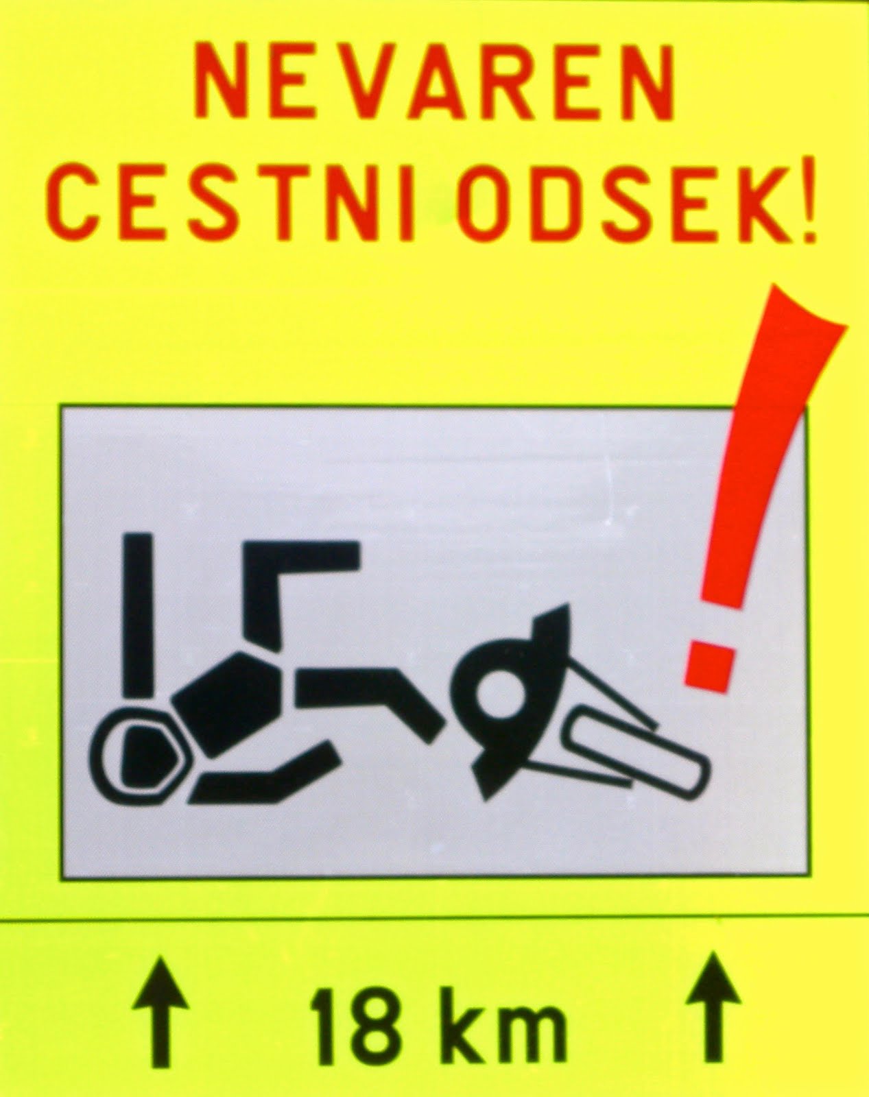 Slovenia Warning Sign