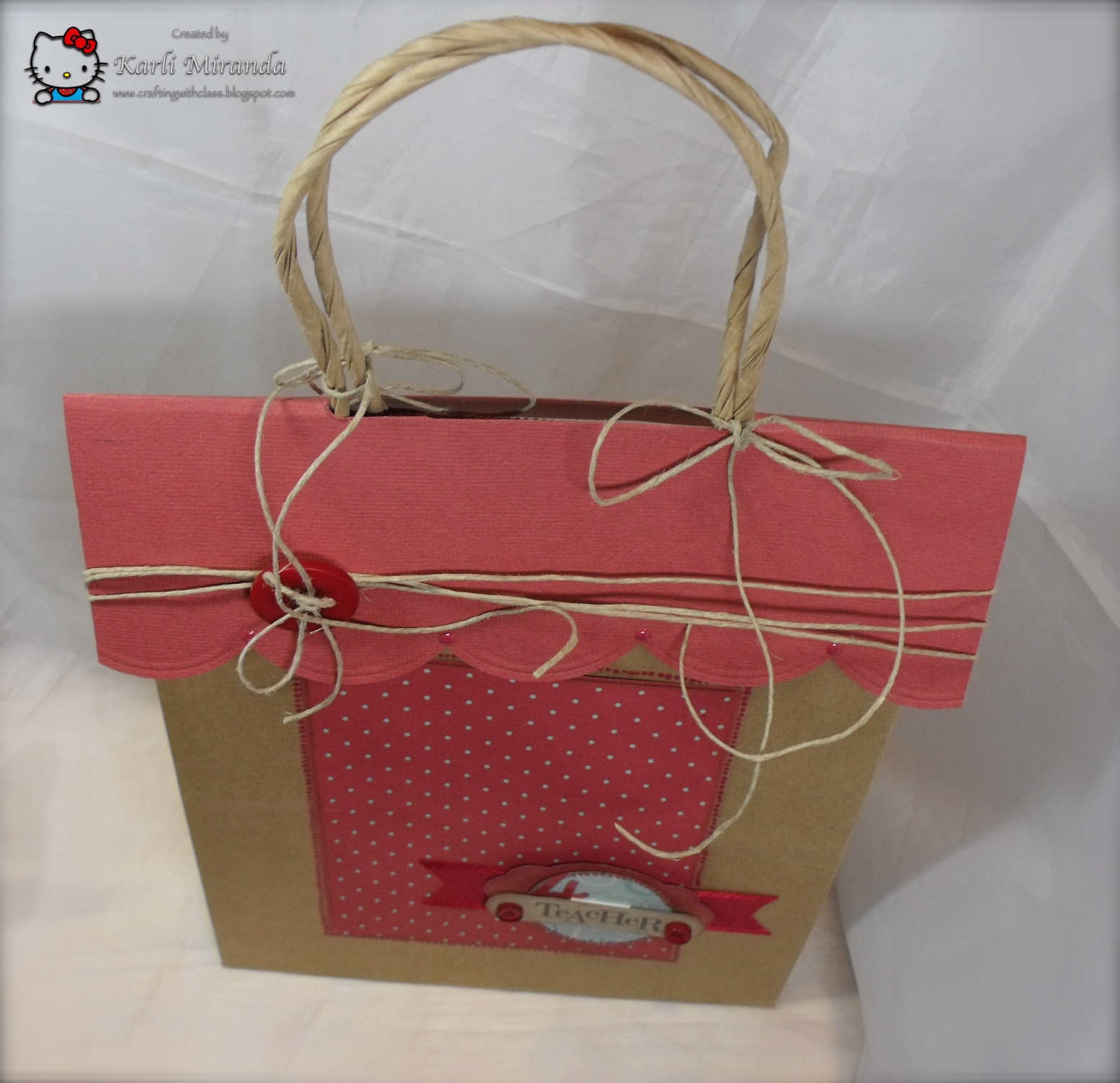 Crafting with Class Bag Topper