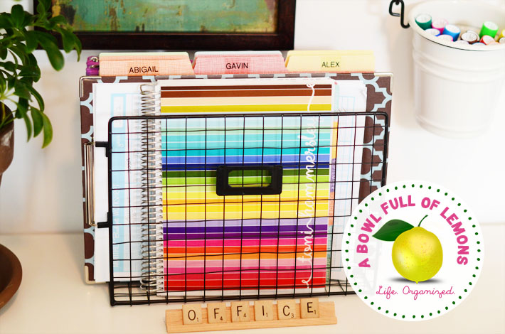 How to organize the home office | A Bowl Full of Lemons