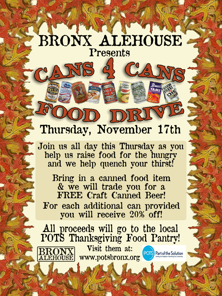 Bronx News Network Bronx Alehouse And Pots Partner To Help Hungry