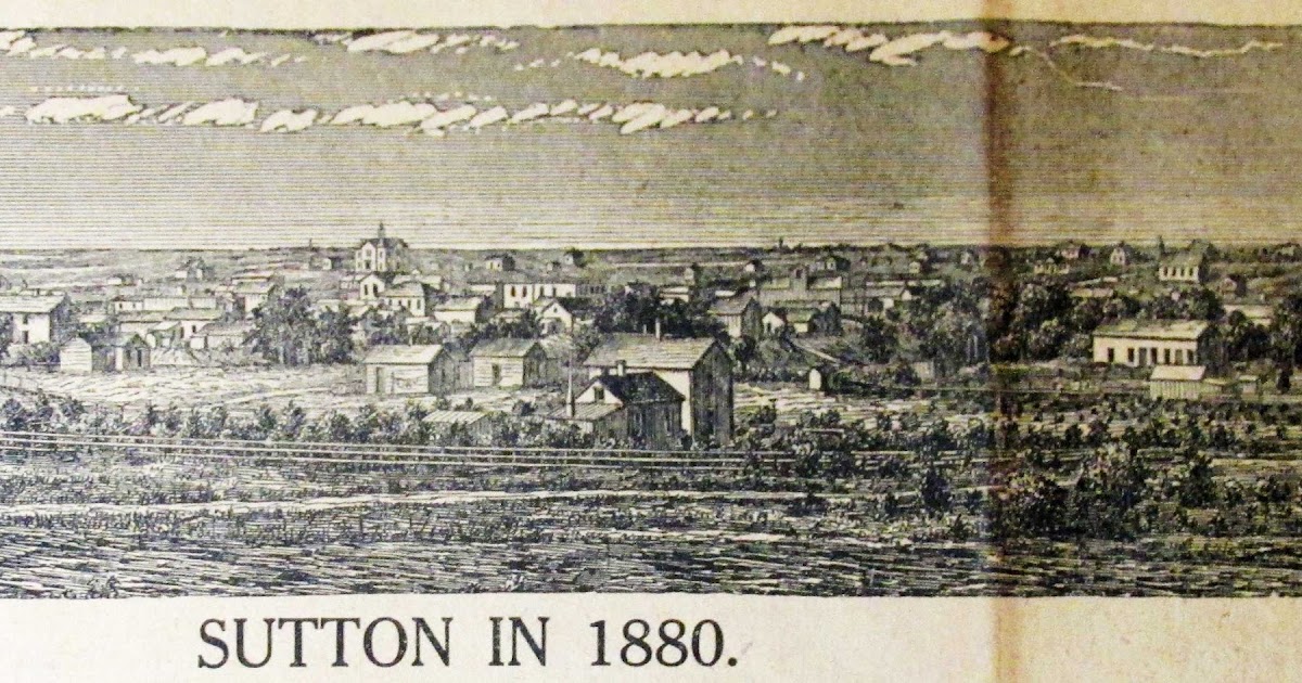 Sutton Nebraska Museum A view of Sutton 1880