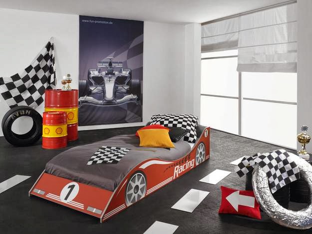 Habitación tema autos - Ideas para decorar dormitorios