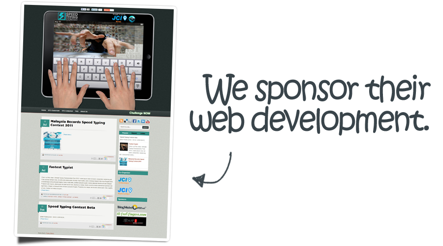 Blog Makeover for speedtypingcontest.com