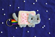 Nyan Cat Meme Fan Art (nyan cat keyring fan art pop tart cat rainbow youtube viral video cute)
