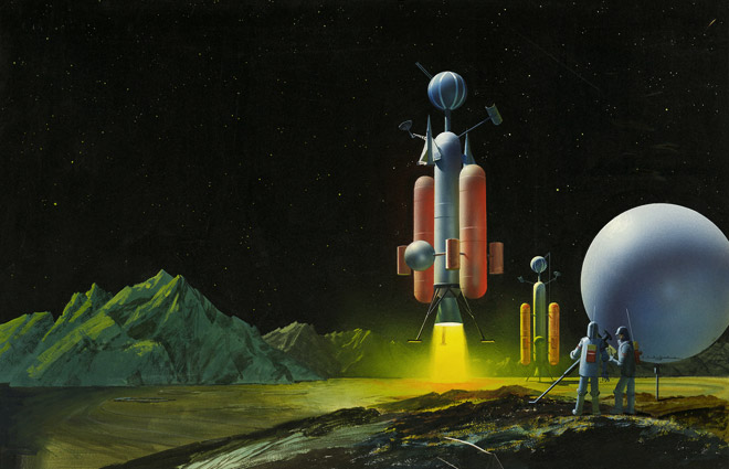 34+ Retro Space Art Pics