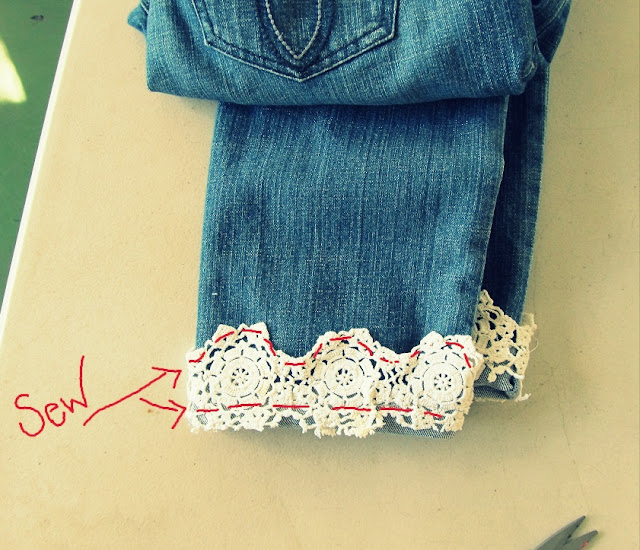 WobiSobi Lace Jean Cuff, DIY