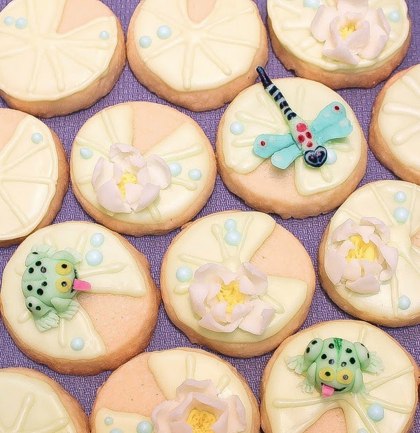 Potpourri Water Lily Shortbread Cookies
