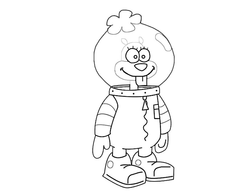 Printable Sandy Cheeks Character Coloring Pages printable-sandy-cheeks-character-coloring-pages