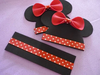 Servilletero de Minnie. Tutorial con moldes.