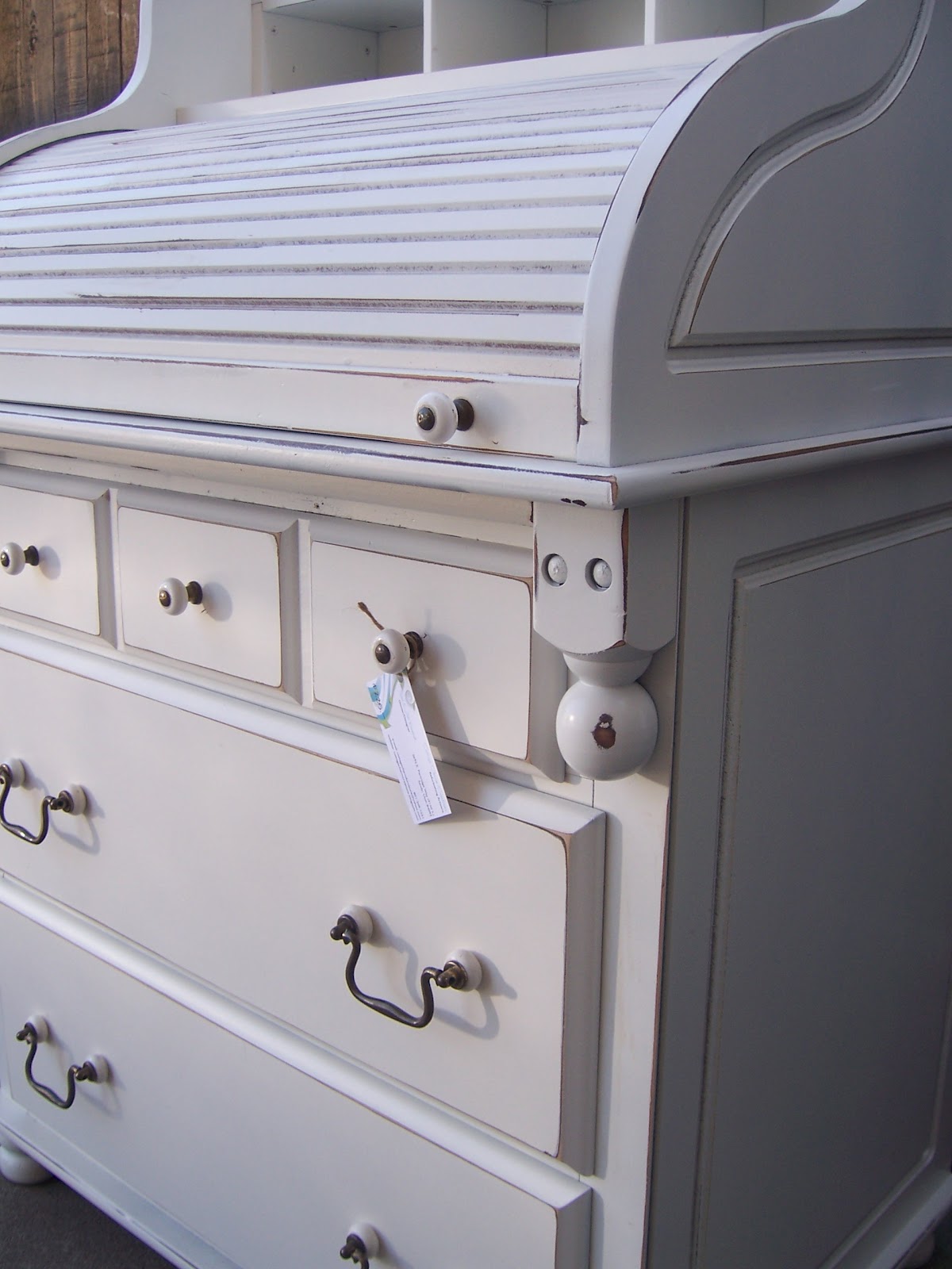 Cottage Charm Creations Adorable roll top desk/dresser combo