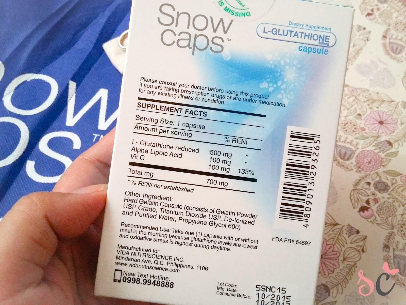 Snowcaps Glutathione REVIEW — Sweet Confessions by Shy