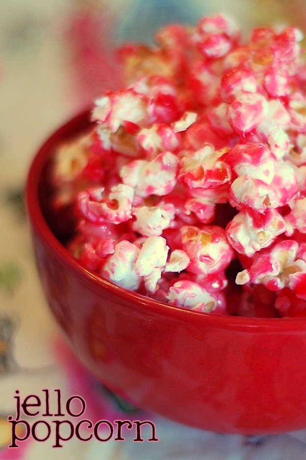Anne Strawberry Jello Popcorn