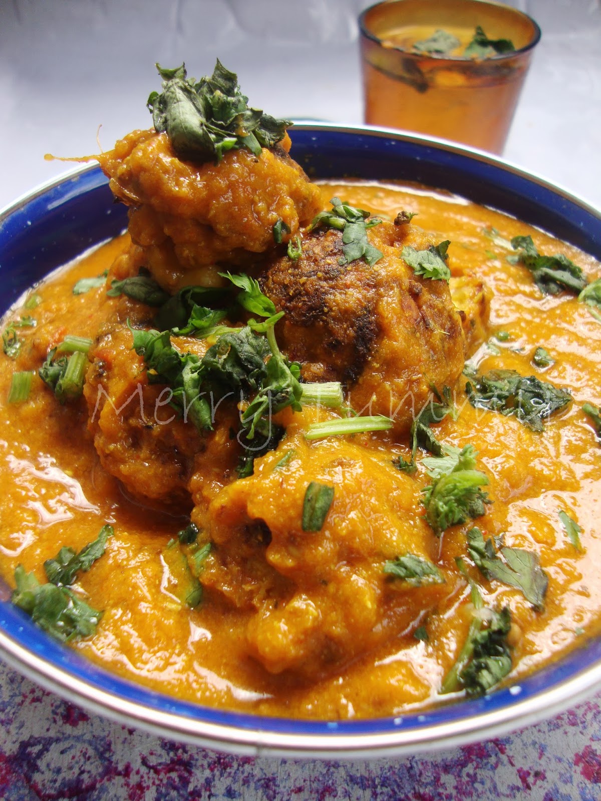 Merry Tummy Cabbage Kofta Curry, Perfect Side Dish