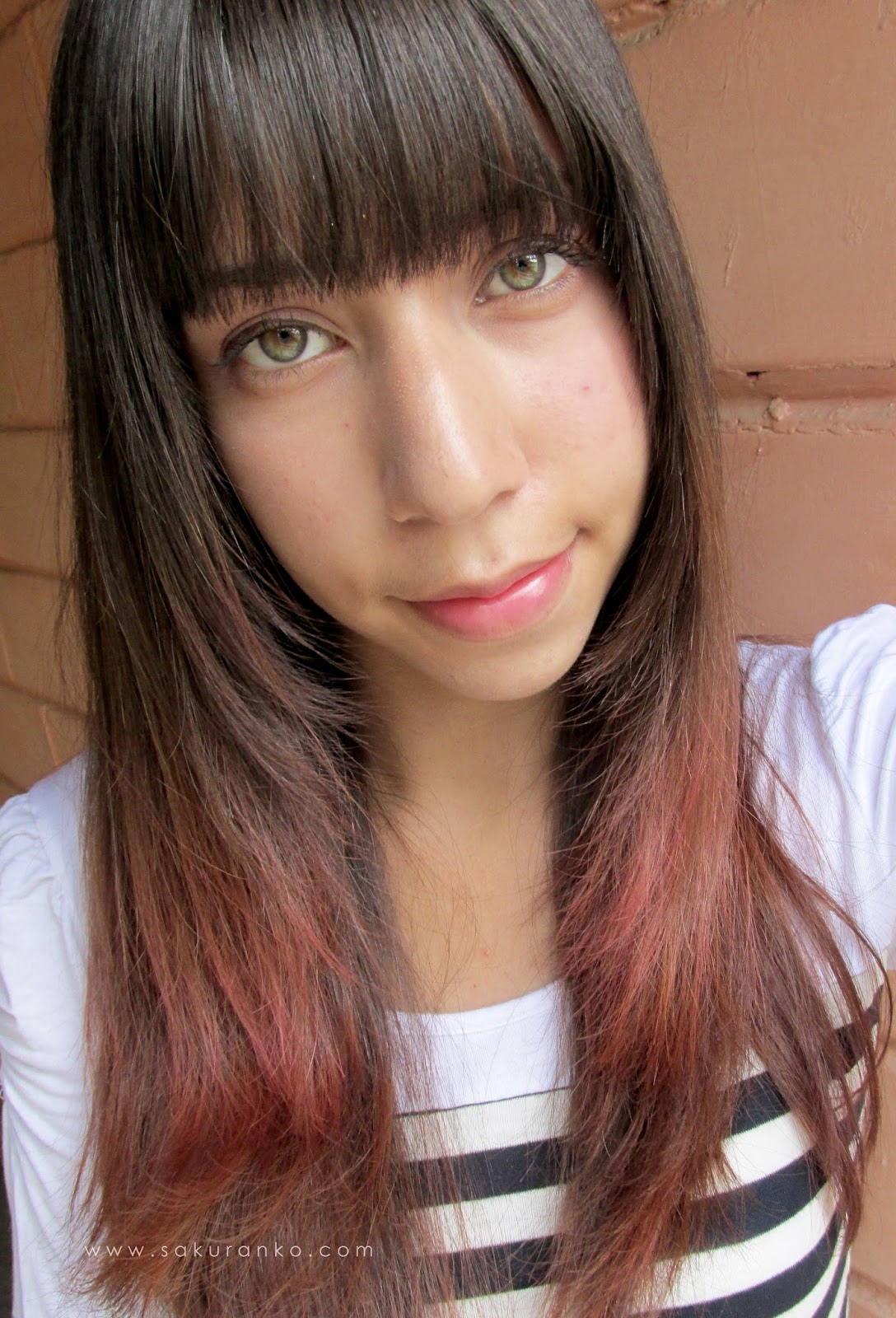 Sakuranko La Riché Directions Carnation Pink + Soft Red Ombre Hair